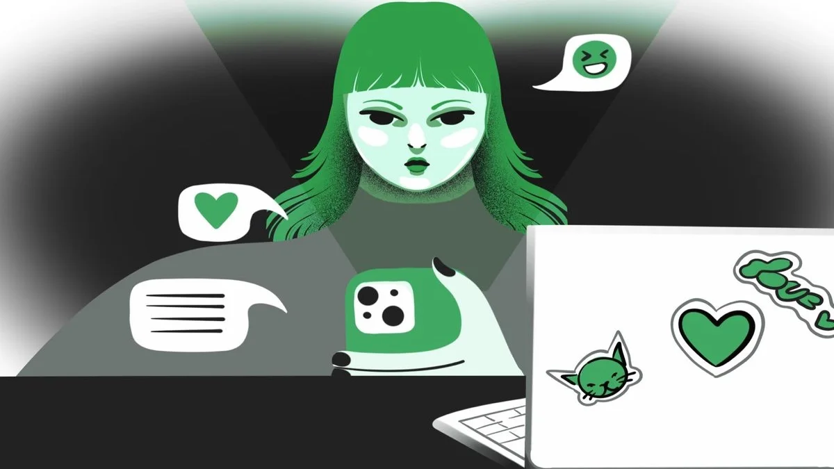 Kickstarter social media illustration by Olivia Healy, used with attribution