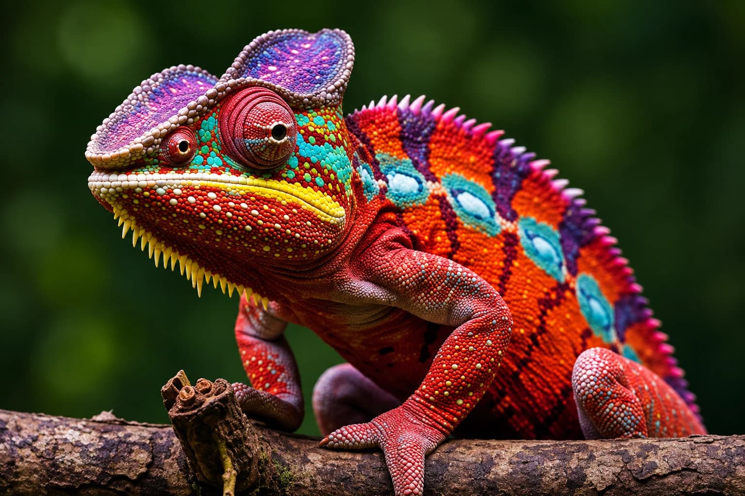 Colorful chameleon for an AntiMedia guide about iGaming brands ranking in ChatGPT and AI search