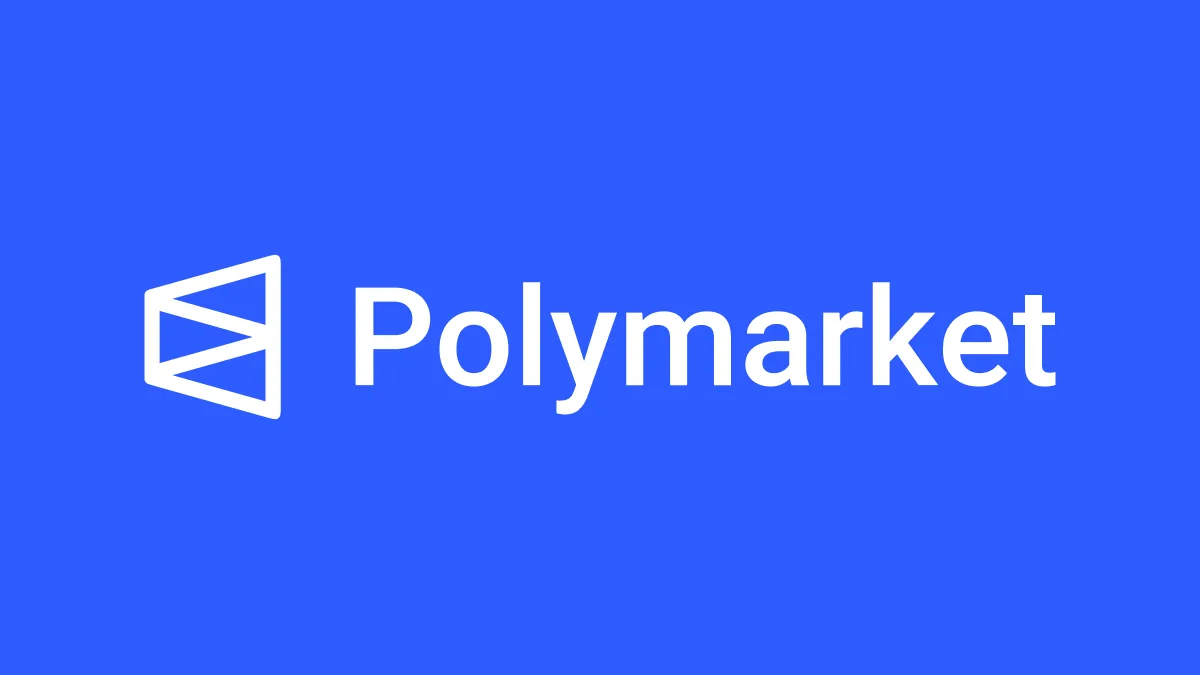 The Polymarket wordmark in white on its brand blue, the cover of an AntiMedia post on how prediction markets compare with bookmakers